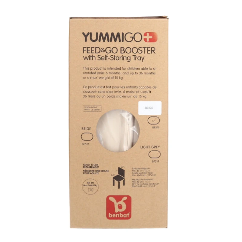 YummiGo+ Feed & Go Booster – Cashmere Beige