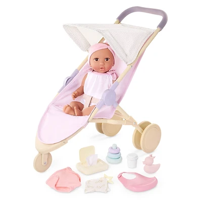 Ensemble Poupée, Poussette Et Accessoires