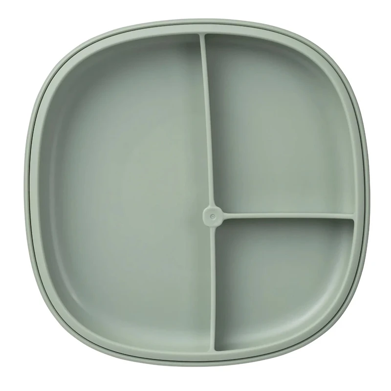 2-in-1 Suction Plate - Sage