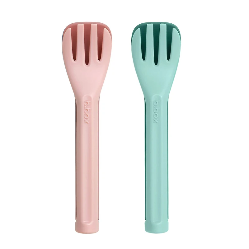 Duo Ustensiles - Rose Et Vert