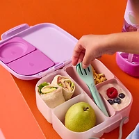 Lunch Cutlery Fork and spoon Duo - Pink