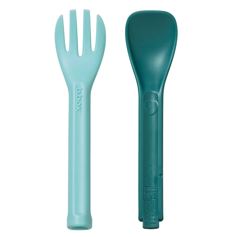 Lunch Cutlery Fork and spoon Duo - Pink