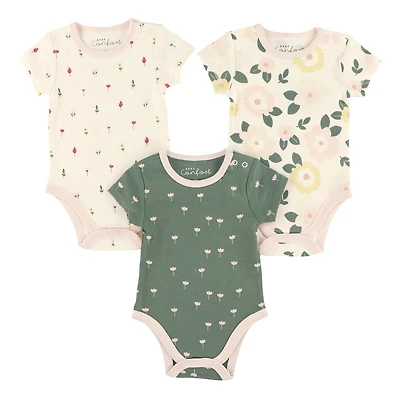 Flowers 3pk Bodysuit 0-30m