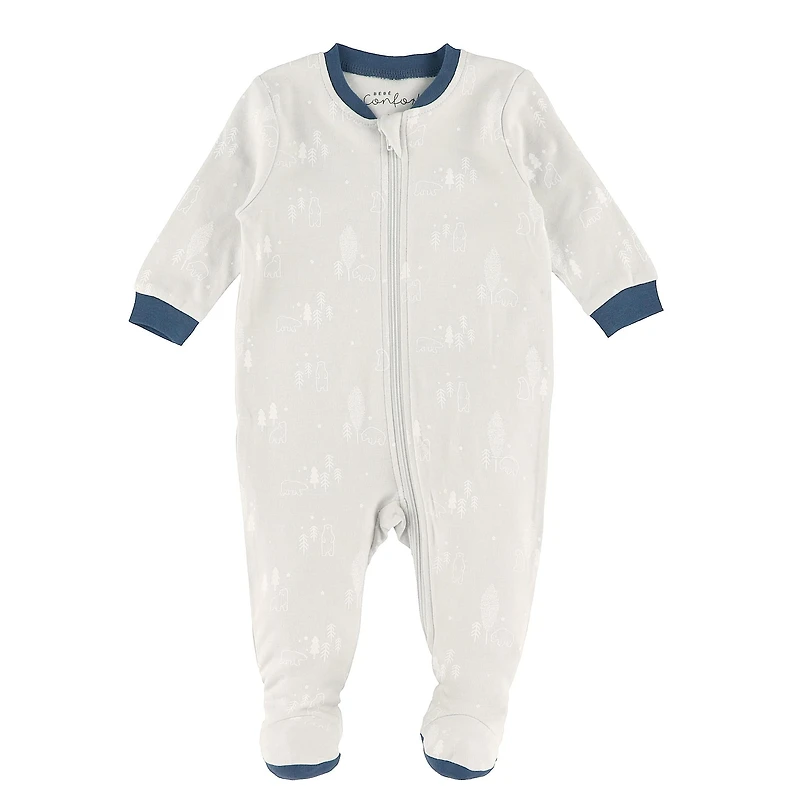 Bear Printed Pajamas 0-24m