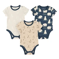 Bear 3pk Bodysuits 0-30m