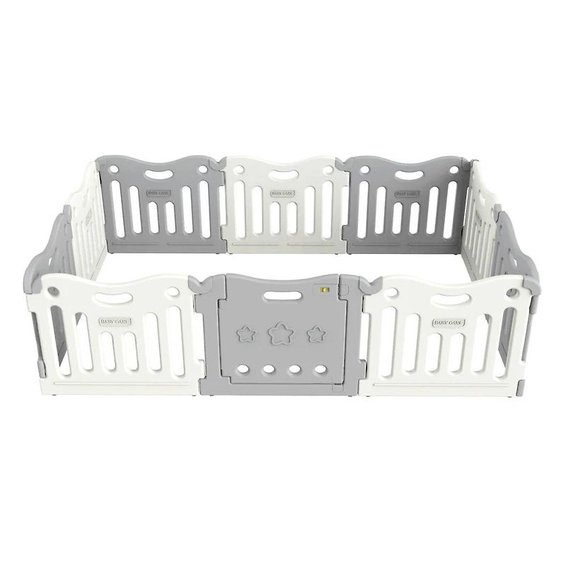 BabyCare FunZone Playpen - White / Grey
