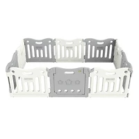 BabyCare FunZone Playpen - White / Grey