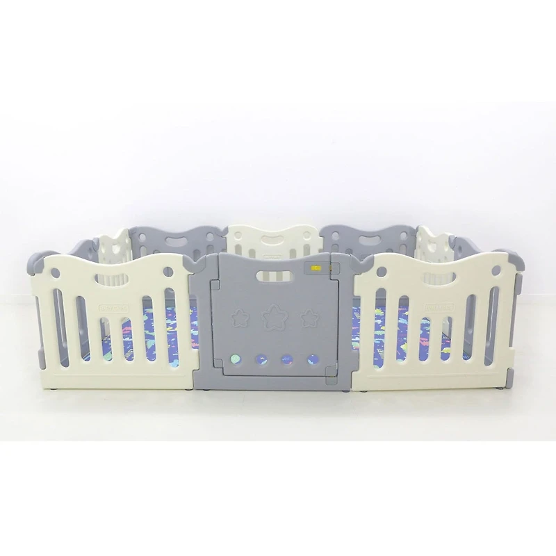 BabyCare FunZone Playpen - White / Grey