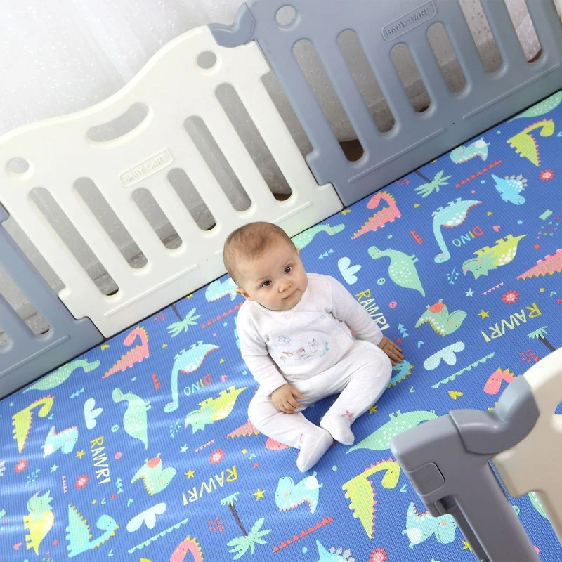 BabyCare FunZone Playpen - White / Grey