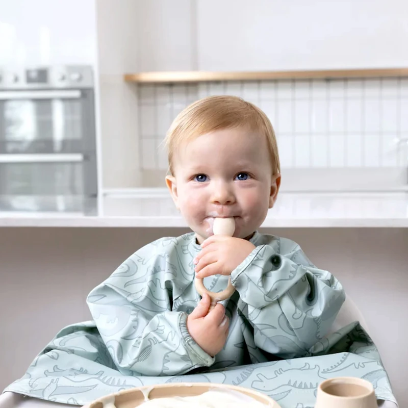 Coverall Weaning Bib Dinosaur