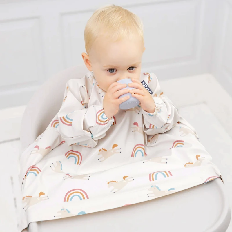 Bavoir Manches Longues - Licorne