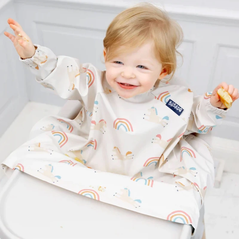 Bavoir Manches Longues - Licorne