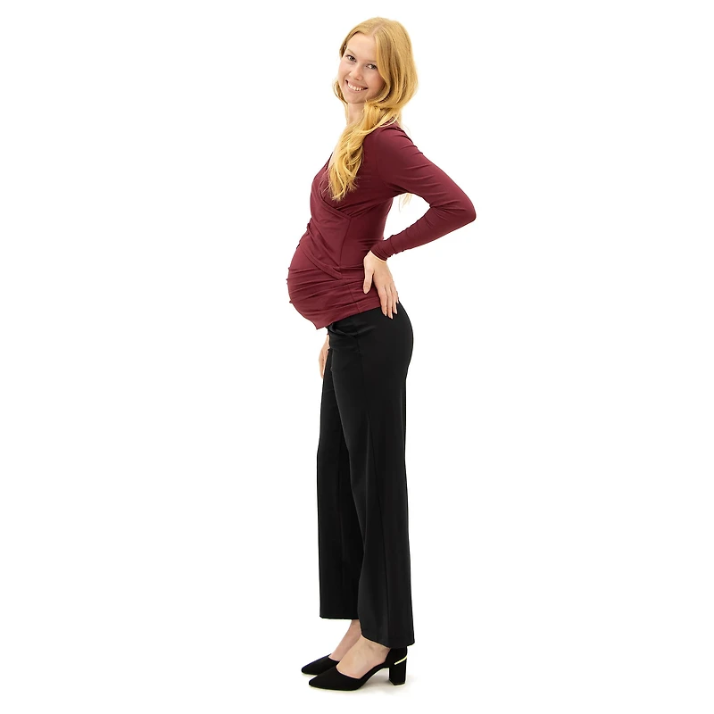 Black Classic Maternity Pants