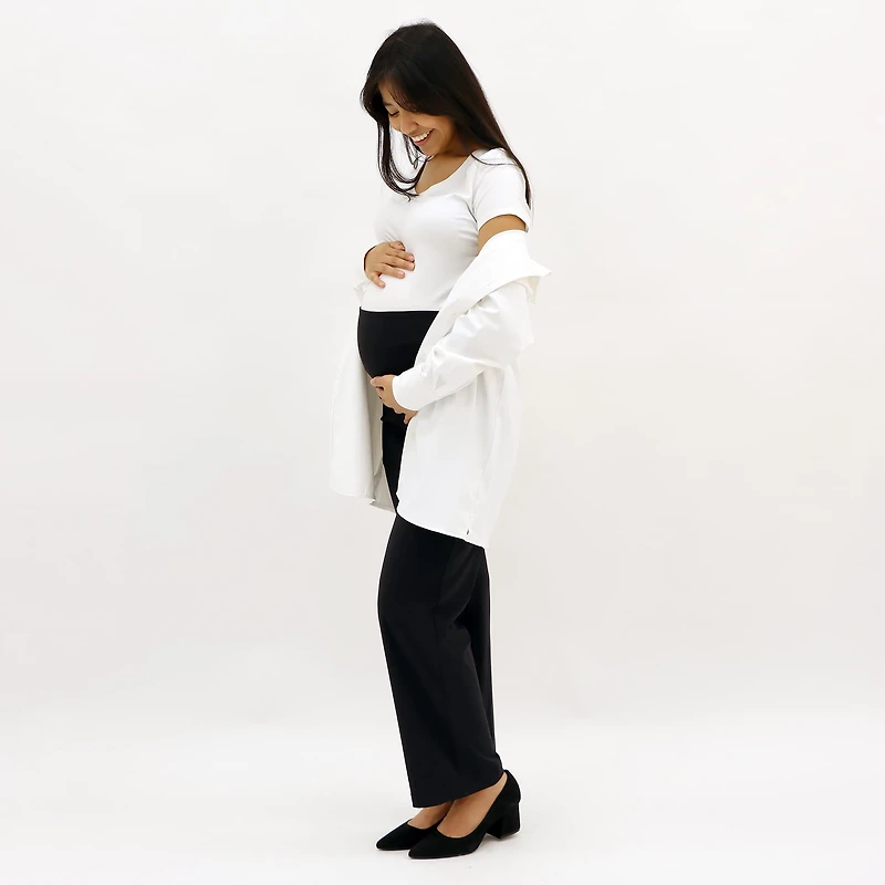 Black Classic Maternity Pants