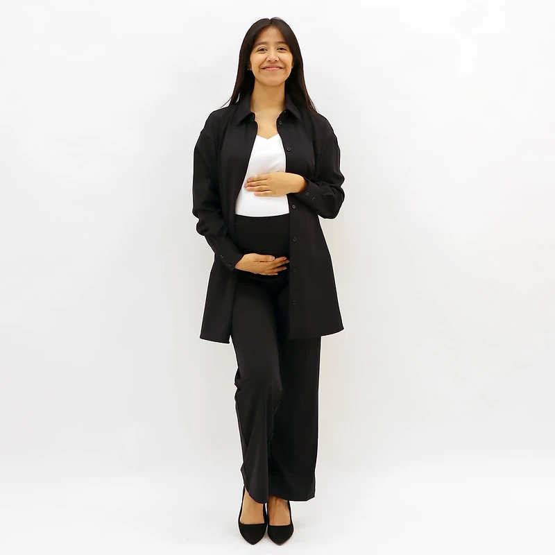 Black Classic Maternity Pants