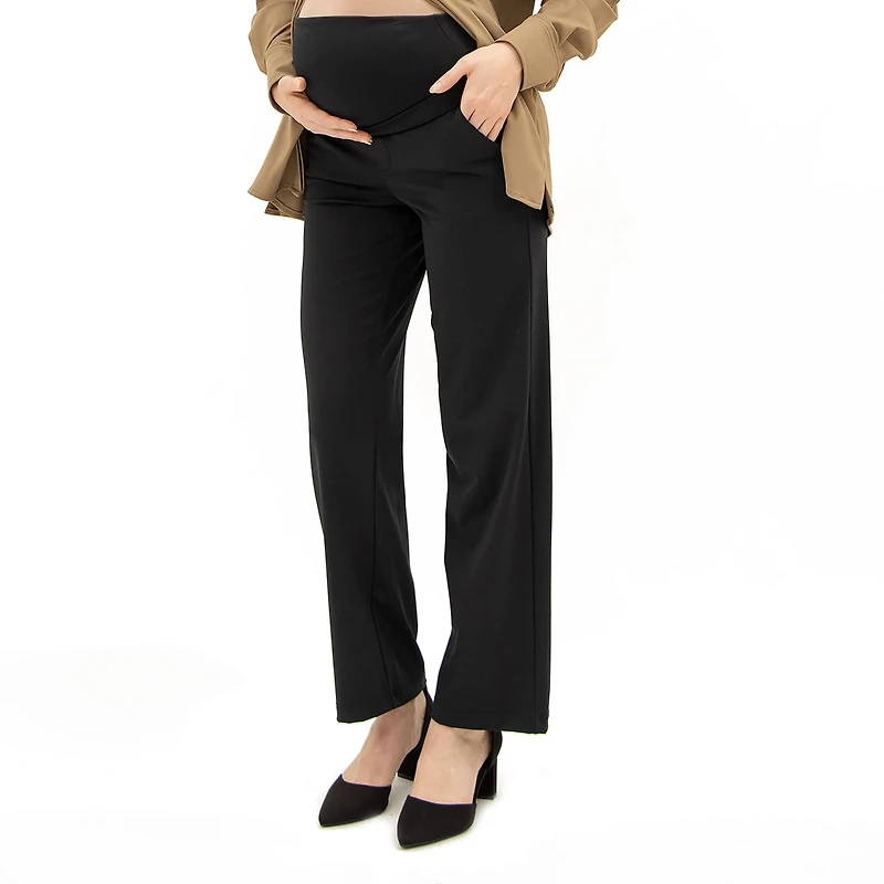 Black Classic Maternity Pants
