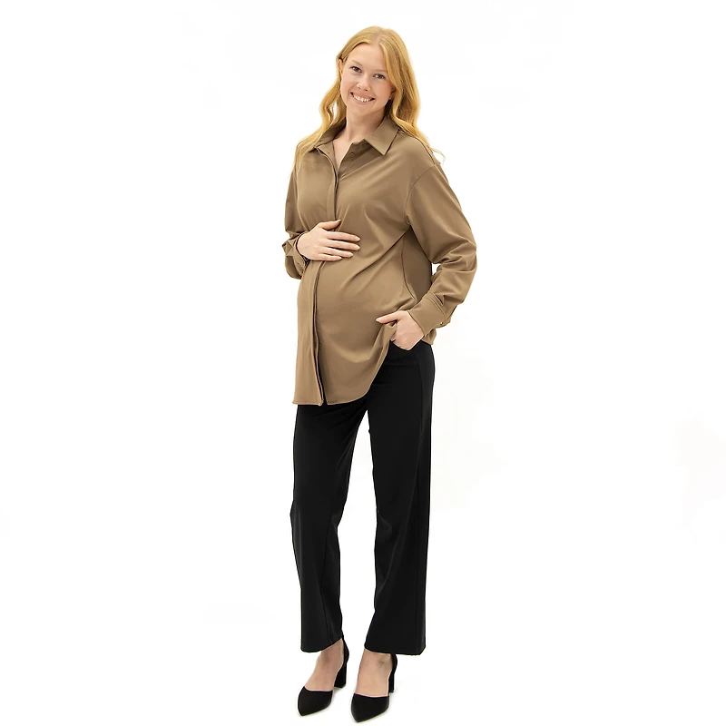 Black Classic Maternity Pants