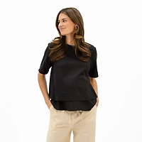 T-shirt Allaitement Lin Noir