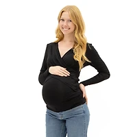 T-Shirt Manches Longues Allaitement Noir