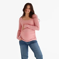 Lounge Maternity Rib Top