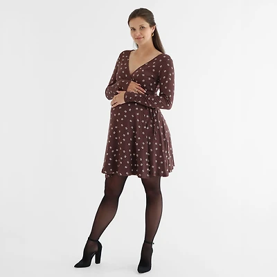 Floral Aop Maternity Dress