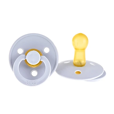 Pacifier Bibs 0-6m Set of 2 - Baby Blue (Size 1)