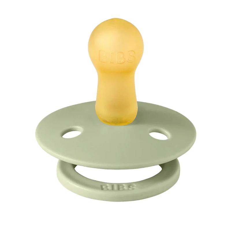 Pacifier Bibs 0-6m Set of 2 - Sage / Cloud (Size 1)