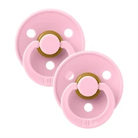 Suce Bibs 0-6mois Paquet de 2 - Rose  (Grandeur 1)