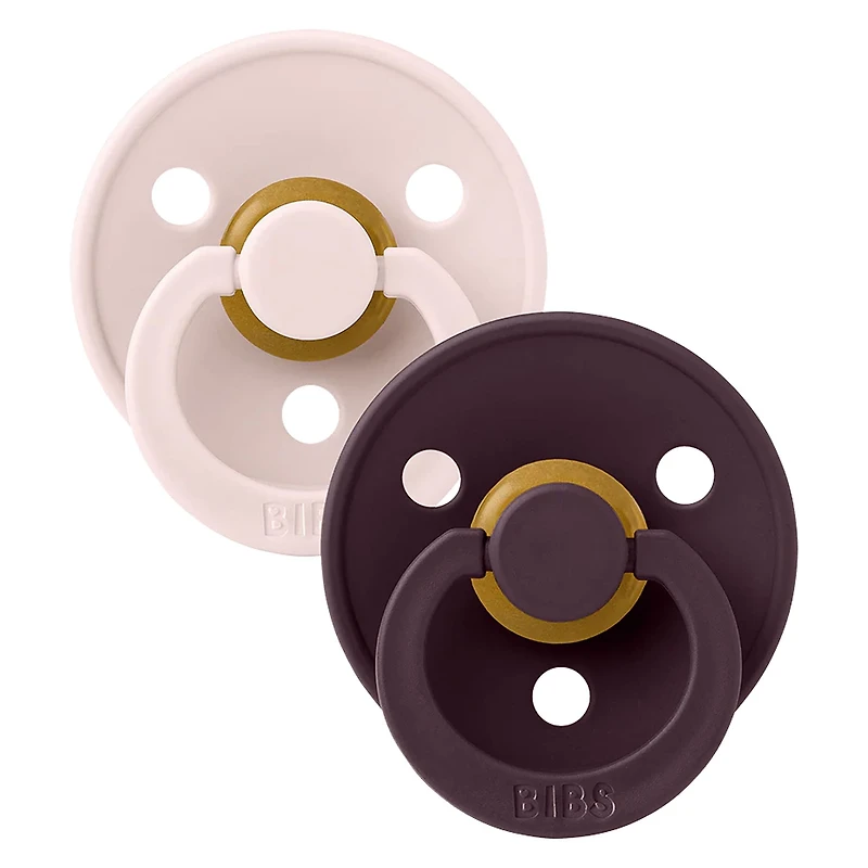 Pacifier Bibs0-6M(2)Petal Plum