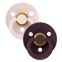 Pacifier Bibs0-6M(2)Petal Plum