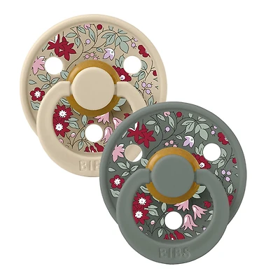 LIBERTY Pacifier Bibs 6-18m Set of 2 - Pine Mix (Size 2)