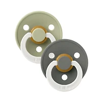 BIBS Pacifiers (2) 6-18m - Glow Sage / Pine (Size 2)
