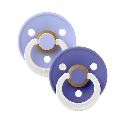 BIBS Pacifiers (2) 18-36m - Glow Hush / Grape (Size 3)