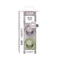 Pacifier Bibs De Lux 0-36m - Liberty/Sage