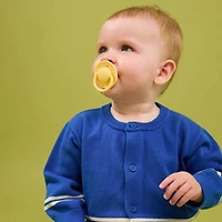 BIBS De Lux Pacifiers 0-36m (2) - Wasabi / Pale Butter