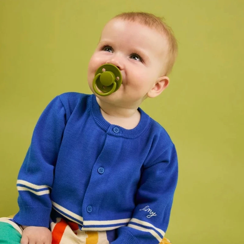 BIBS De Lux Pacifiers 0-36m (2) - Wasabi / Pale Butter