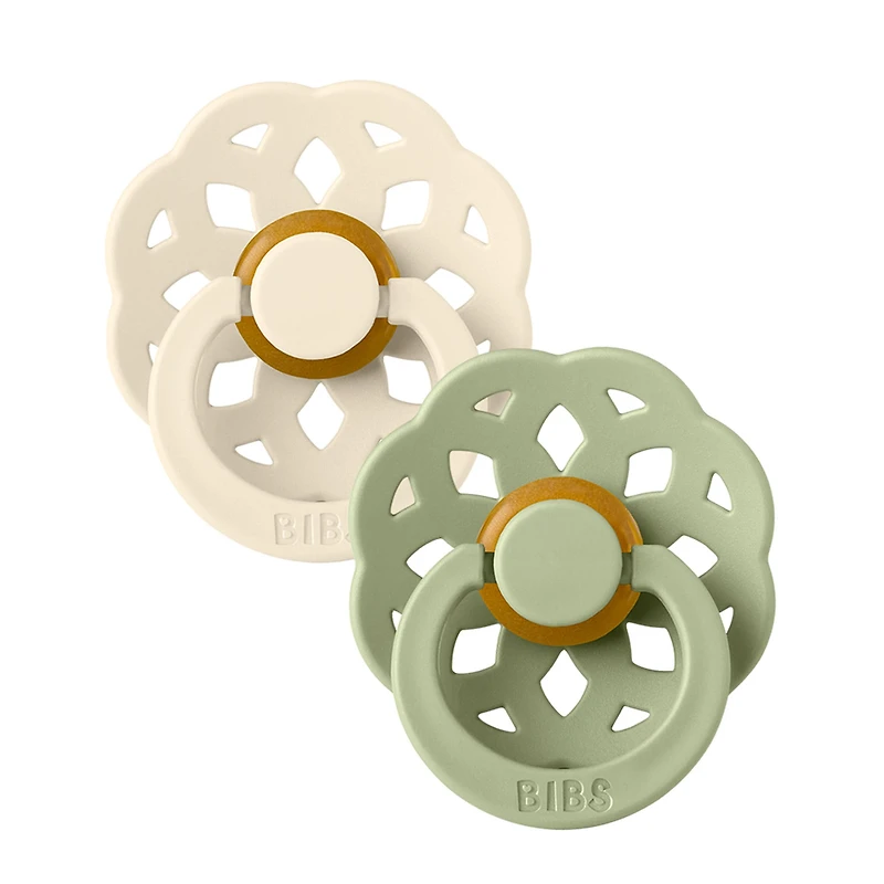 Pacifier Boheme 2-Pack 6-18m - Ivory / Sage (Size 2)