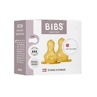 BIBS Bottle Nipple Latex 2-Pack - Fast Flow