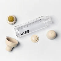 BIBS Baby Glass Bottle Complete Set Latex 225ml - Ivory
