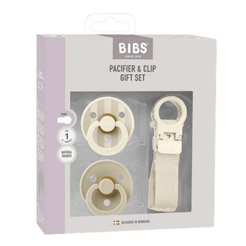 Ensemble Cadeau Suces et Attache-Suce - Taille 1 Ivoire