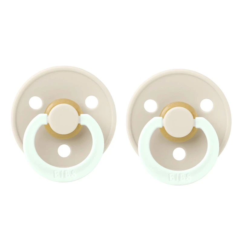 Suce Bibs 0-6mois Paquet de 2 - Ivoire Glow (Grandeur 1)