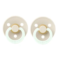 Suce Bibs 0-6mois Paquet de 2 - Ivoire Glow (Grandeur 1)