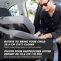 Siège d'Auto City Turn™ Rotating Convertible 4-65lb - Onyx Noir