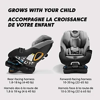 City Turn™ Rotating Convertible Car Seat - Onyx Black