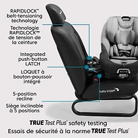 City Turn™ Rotating Convertible Car Seat - Onyx Black