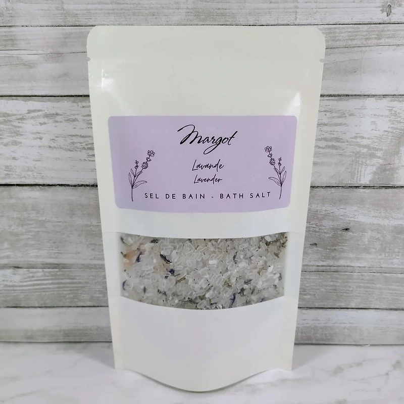 Bath Salt and Flower-Lavender