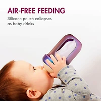Bouteilles en Silicone Nursh 8oz Paquet de 3 - Couleurs Métalliques