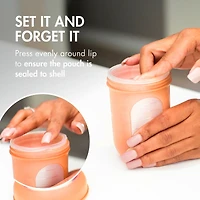 Bouteilles en Silicone Nursh 8oz Paquet de 3 - Couleurs Métalliques