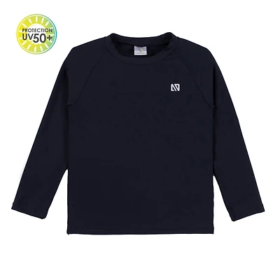 T-Shirt Maillot UV Manches Longues Uni 12-24mois