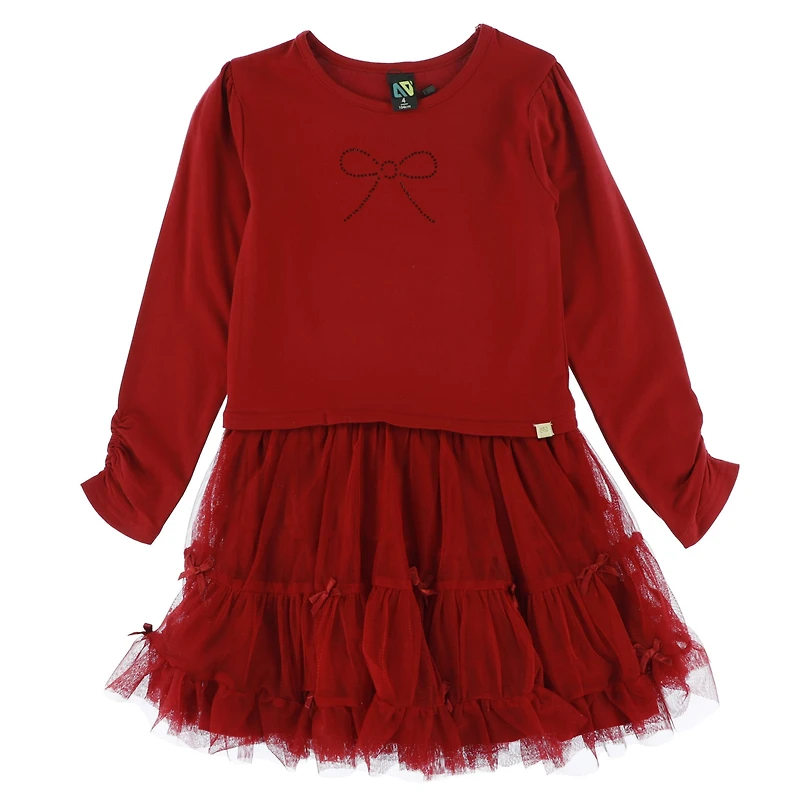 Bow Red Dress 2-12